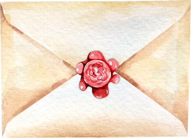 Envelopes painted in watercolor 3